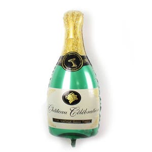 Bouteille de Champagne ballon, Champagne verre ballon, 36, 38, papier bulle, fiançailles, anniversaire, Bachelorette, Cheers, Latex, 12 image 3