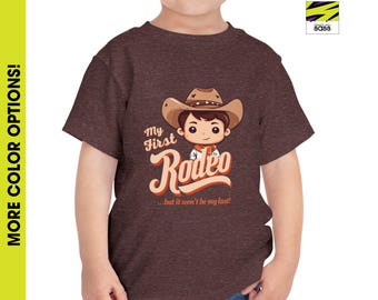 My First Rodeo Toddler Tee, Rodeo/Cowboy/Wild West/Western Birthday Outfit, Short Sleeve Tee, Toddler Rodeo First Birthday Party Shirt