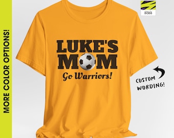 Soccer Mom Personalized T-Shirt, Custom Soccer Mom Tee, Personalized Soccer Mom Shirt, Soccer Mom Shirt for Game Day, Soccer Tournament tee