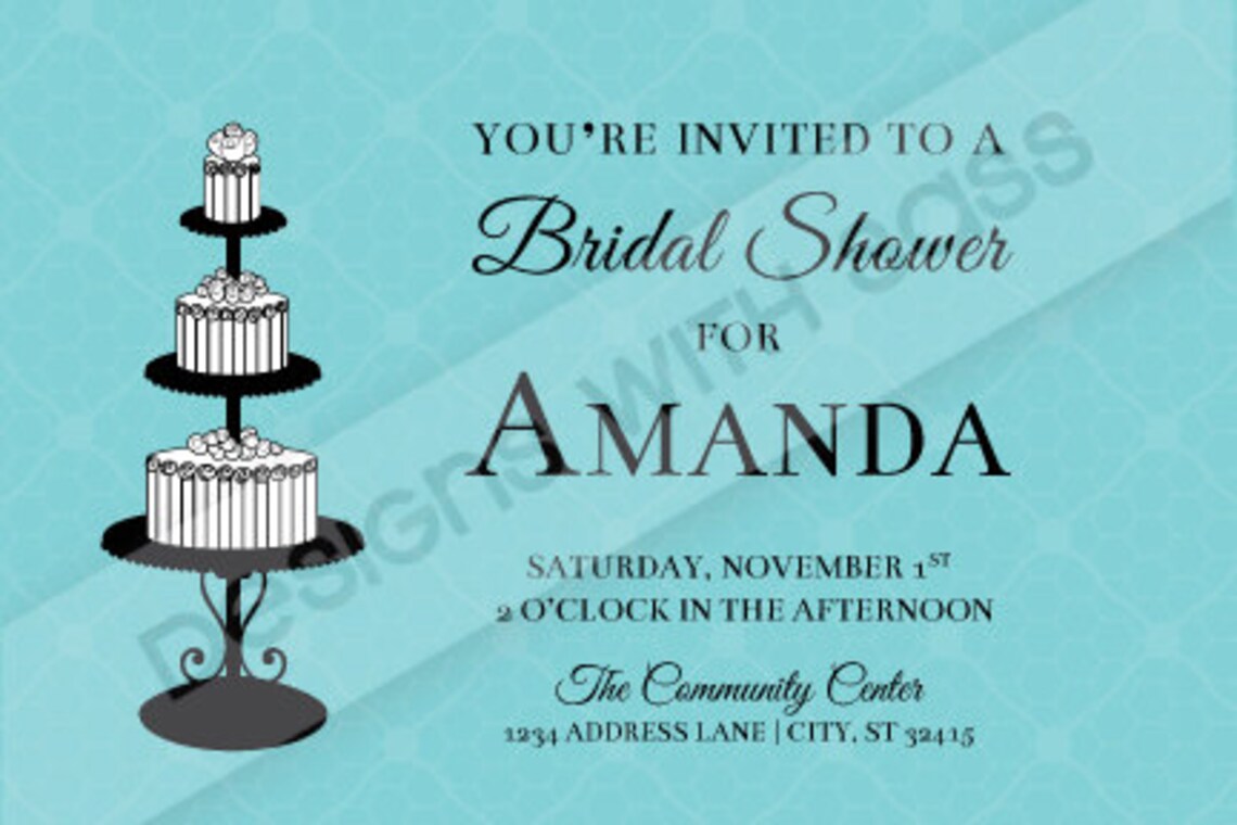 Printable Bridal Shower Invitation Breakfast at Etsy