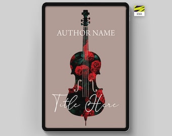 Romance Novel  Premade Book Cover for Cello Music Book Cover Design for String Instrument Book Cover Design for Cellist Romance Novel