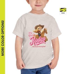 My First Rodeo Toddler Tee, Rodeo/Cowgirl/Wild West/Western Birthday Outfit, Cowgirl Short Sleeve Tee, Toddler First Birthday Party T-shirt