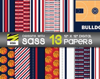 Washington College basketball Digital Paper Washington College basketball pattern, Basketball Scrapbook, Digital Craft Paper