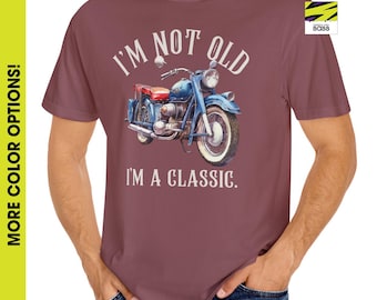 Classic Motorcycle Graphic Tee | Unisex Vintage T-Shirt for Motorcycle Lovers, Birthday Gift, Nostalgia Fashion, Casual Wear, Gift for Him