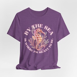 Seahorse Shirt Unisex Jersey Short Sleeve Tee Coastal Beach Tee Ocean Lover Gift By the Sea T-Shirt Nautical Graphic Tee