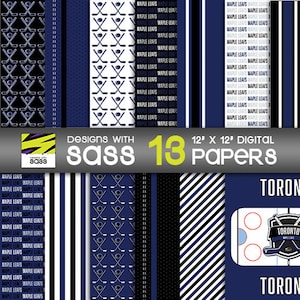 Digitales Papier, Canada Hockey Hockey Papiermuster, Toronto Hockey, Eishockey, Hockeymuster, Hockeyspielerin, Hockeyspieler