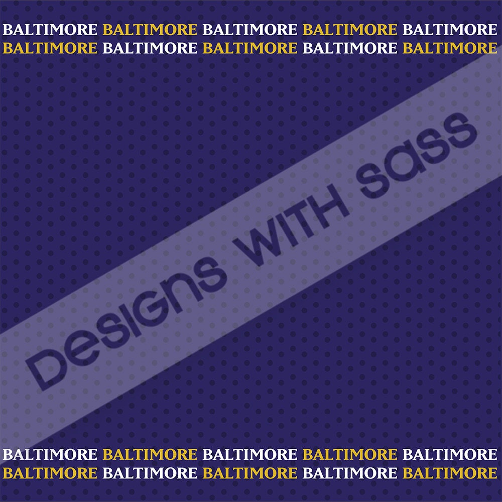 Digital Paper, Baltimore Football Paper, Baltimore Football Pattern ...