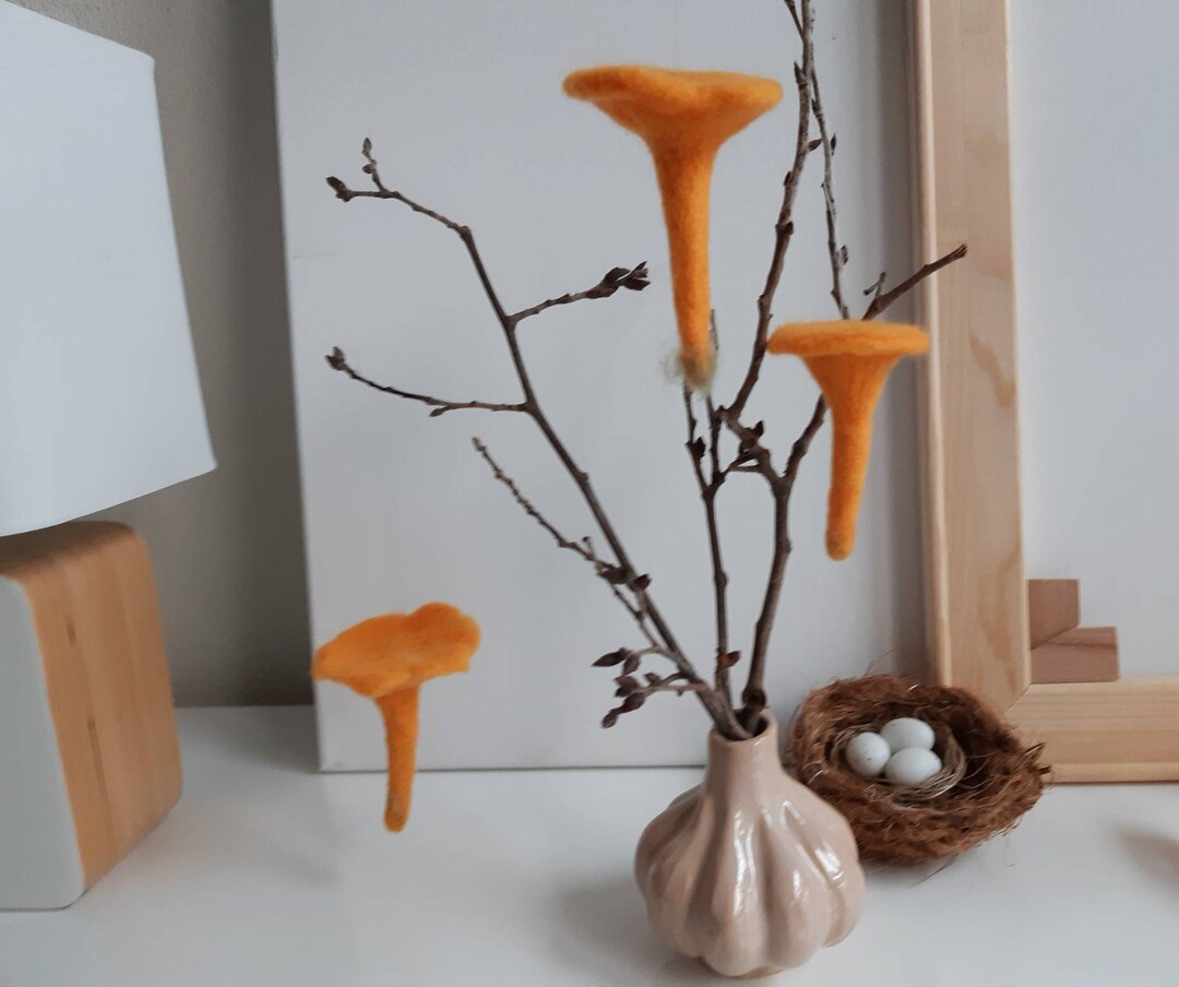 Chanterelle Ornament Felt Ornaments Christmas Ornaments Etsy