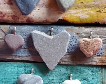 Heart Rock Necklace - Etsy