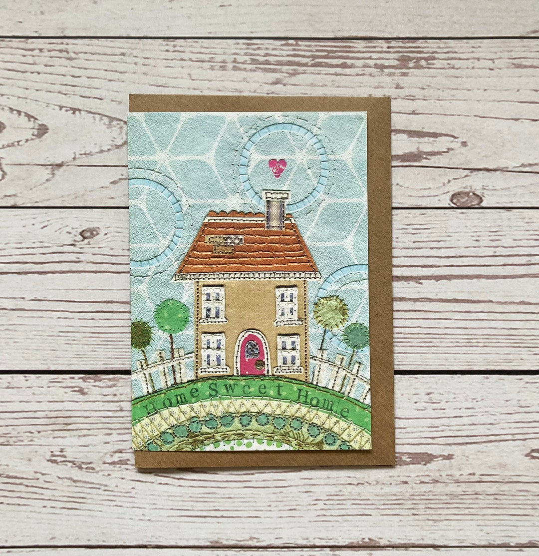 New Home Greeting Card Home Sweet Home Printed Card - Etsy