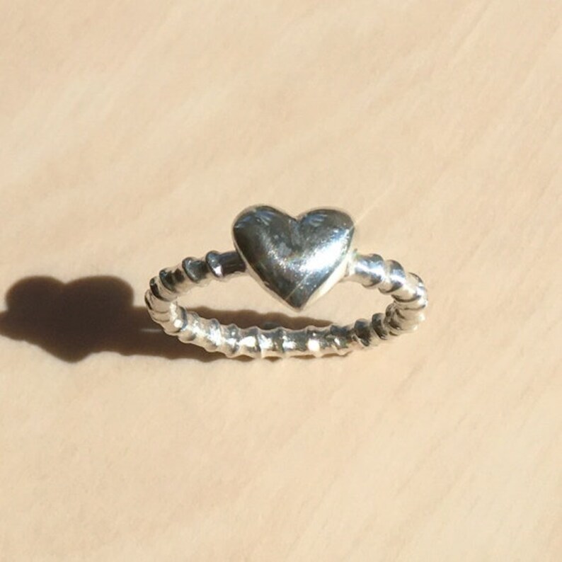 Silver Sweetheart Ring Silver Promise Ring In Solid Sterling Silver Size J12