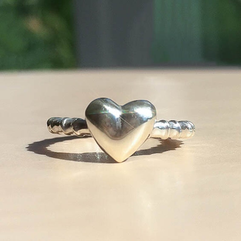 Silver Sweetheart Ring Silver Promise Ring In Solid Sterling Silver Size J12
