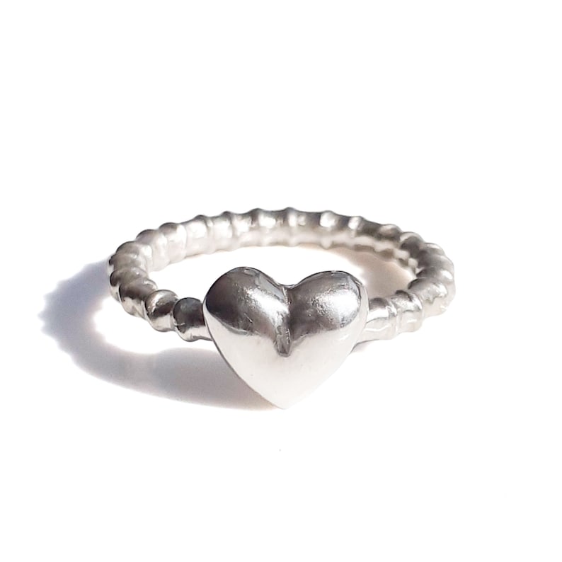 Silver Sweetheart Ring Silver Promise Ring In Solid Sterling Silver Size J12