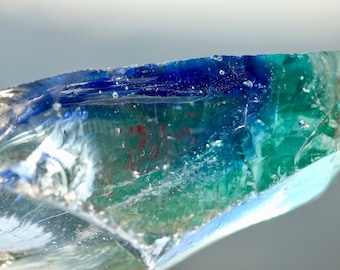 Super Rare X-Large Rainbow Oracle Clear Andara 165 grams - Oracle Clear Andara with Inclusions of Merlin Blue, Higher Heart and Divine Fire