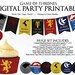Game of Thrones Digital Party Printables: Cupcake Wrappers - Etsy