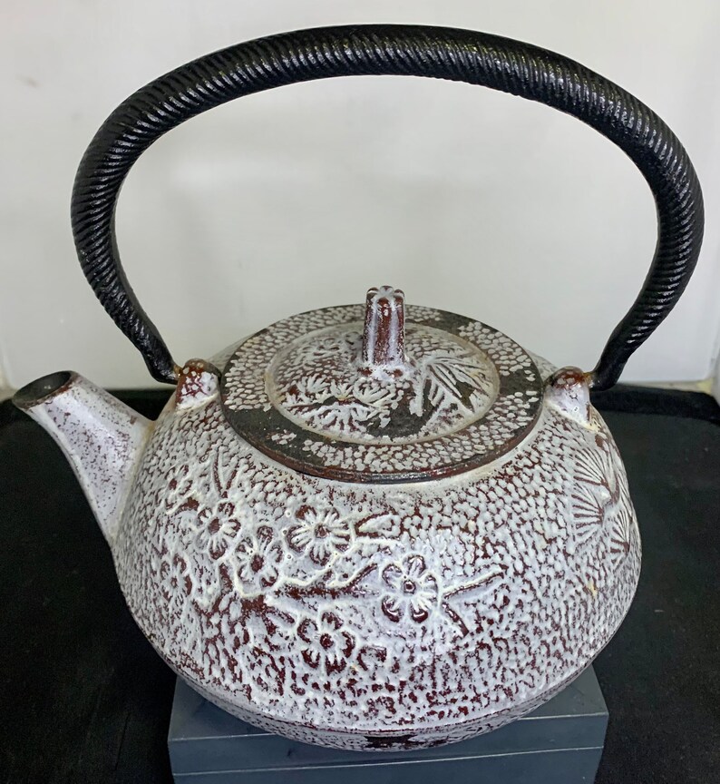 Vintage Japanese Cast Iron Tea Kettle Stamped Good Etsy