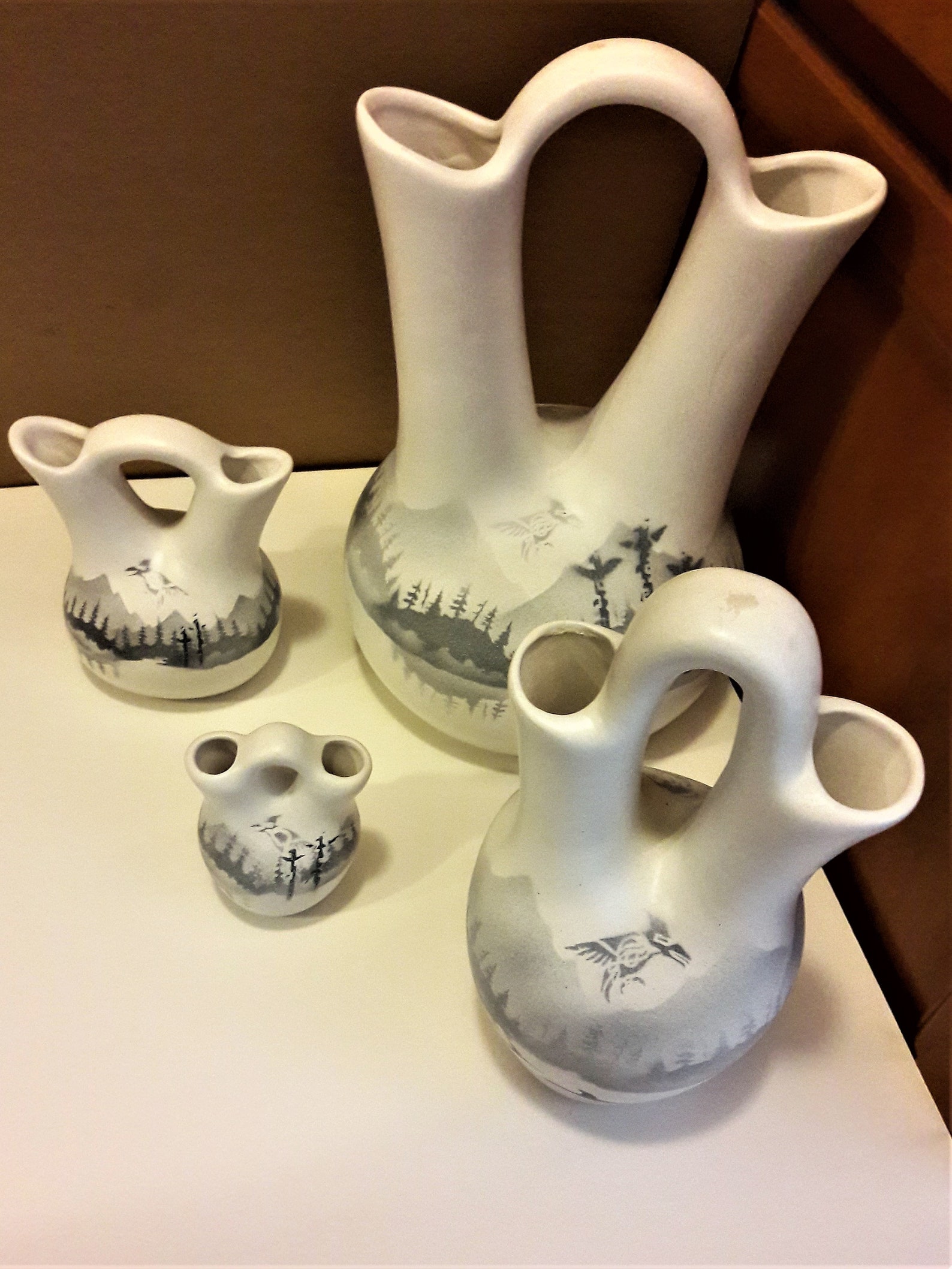 Set of 4 Cedar Mesa pottery Wedding Vases Pitchers13 Etsy