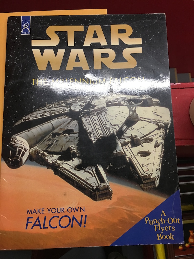 Star Wars The Millennium Falcon A Punch Out Flyers Book by Fun Works 1997 Excellent Condition Ready to Assemble