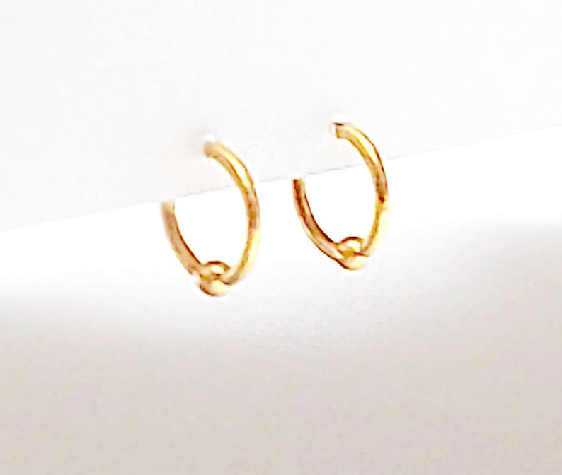 24k pure gold hoop earrings or hug earrings