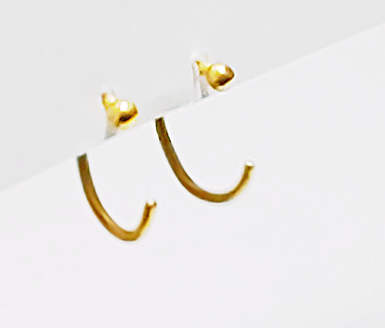 24k pure gold hoop earrings or hug earrings