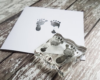 Baby feet stamp, rubberstamp, stamps