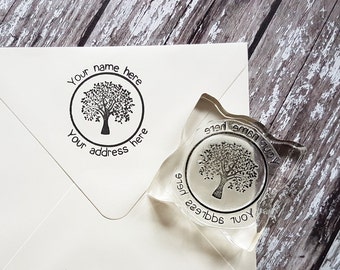 Custom address stamp tree, return address stamp, envelope stamp