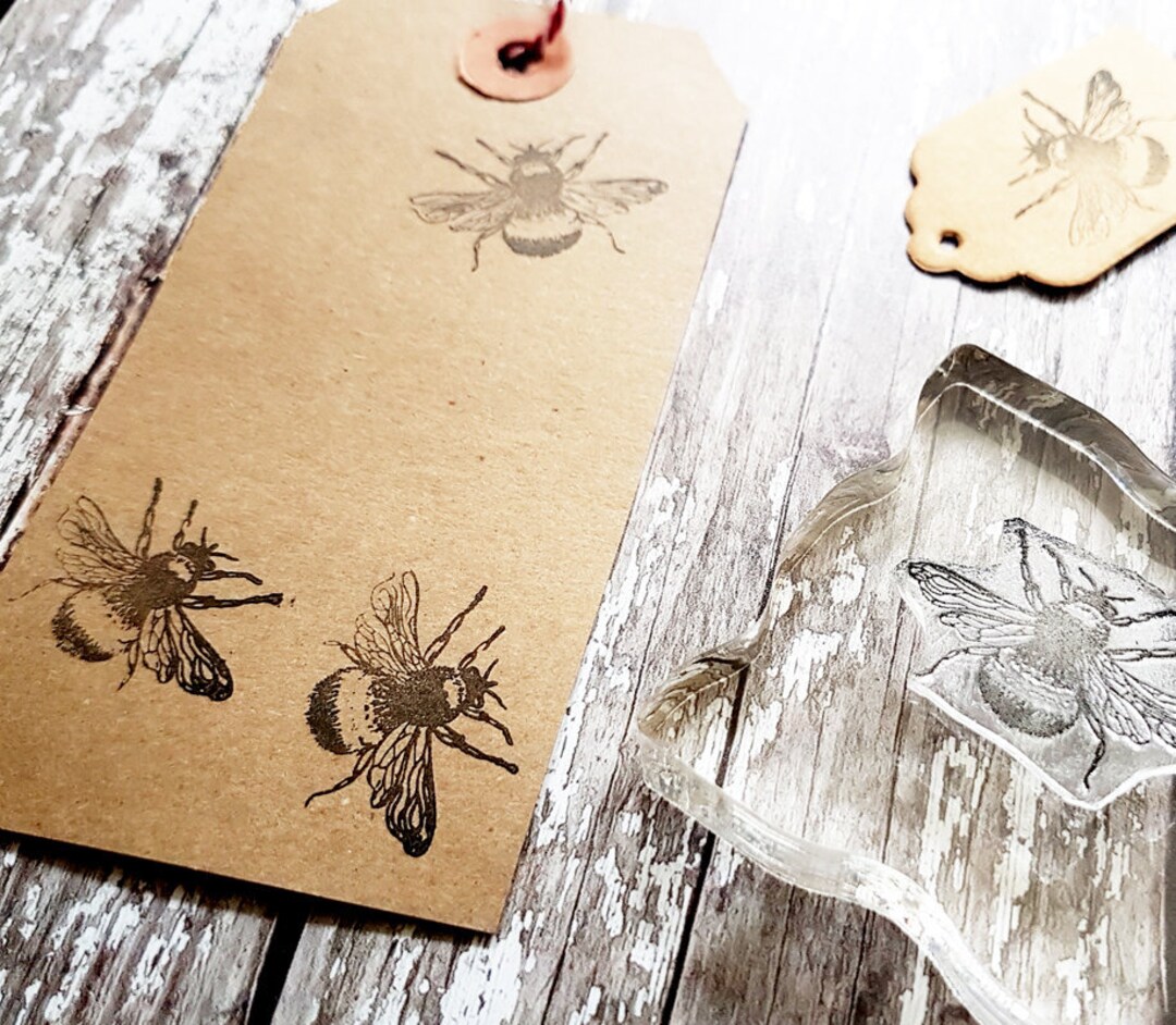 Bumblebee Rubber Stamp / Bumblebee Stamp / Honeybee / Bumble Bee