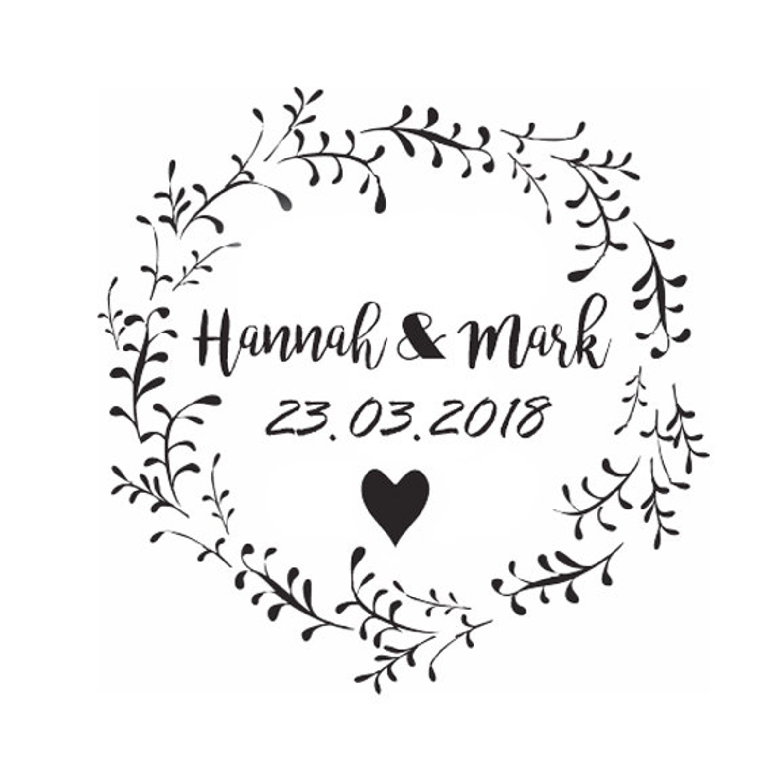 Custom Wedding Stamp/ Initials Stamp / Monogram Stamp / Save Etsy UK