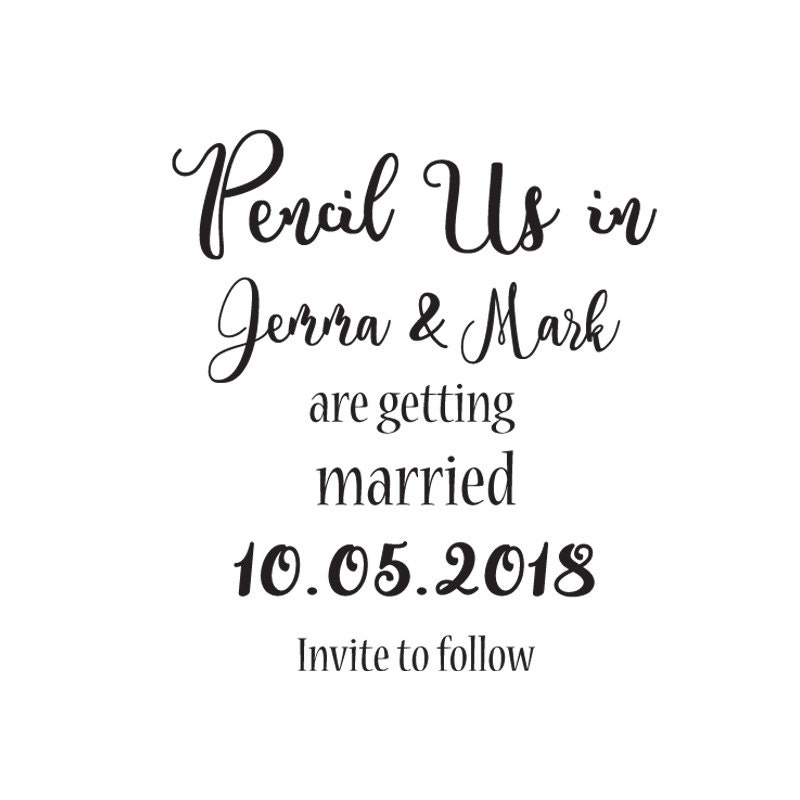 Custom Wedding Stamp / Save the Date / Save the Date Stamp / Etsy
