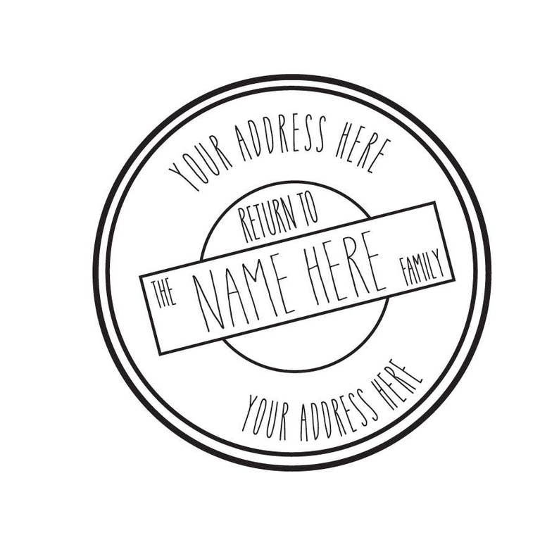 Address Stamp / Return Address Stamp / Personalized Address Stamp / Custom Address stamp image 1