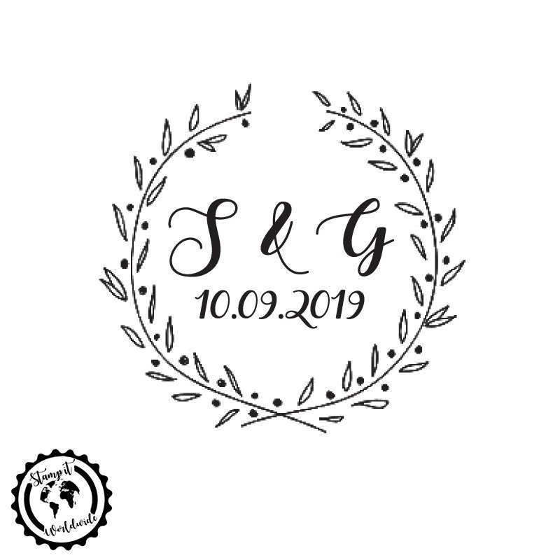 Custom Wedding Stamp / Initials Stamp / Monogram Stamp / Save Etsy UK