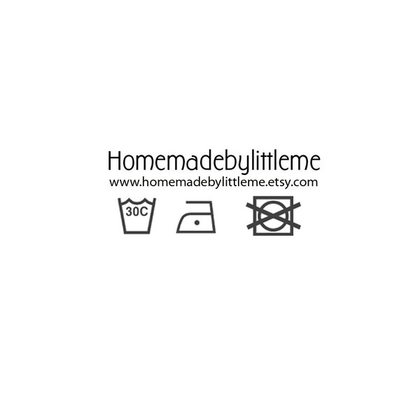Care label custom stamp