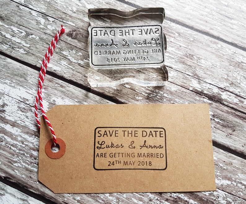 Custom Wedding Stamp Save the Date Stamp Etsy UK
