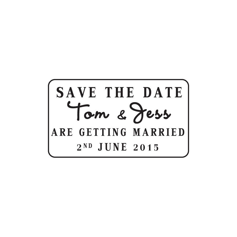 Custom Wedding Stamp Save the Date Stamp Etsy UK