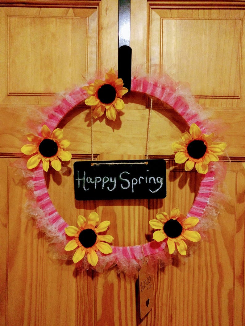 Spring Time Flower Wreath