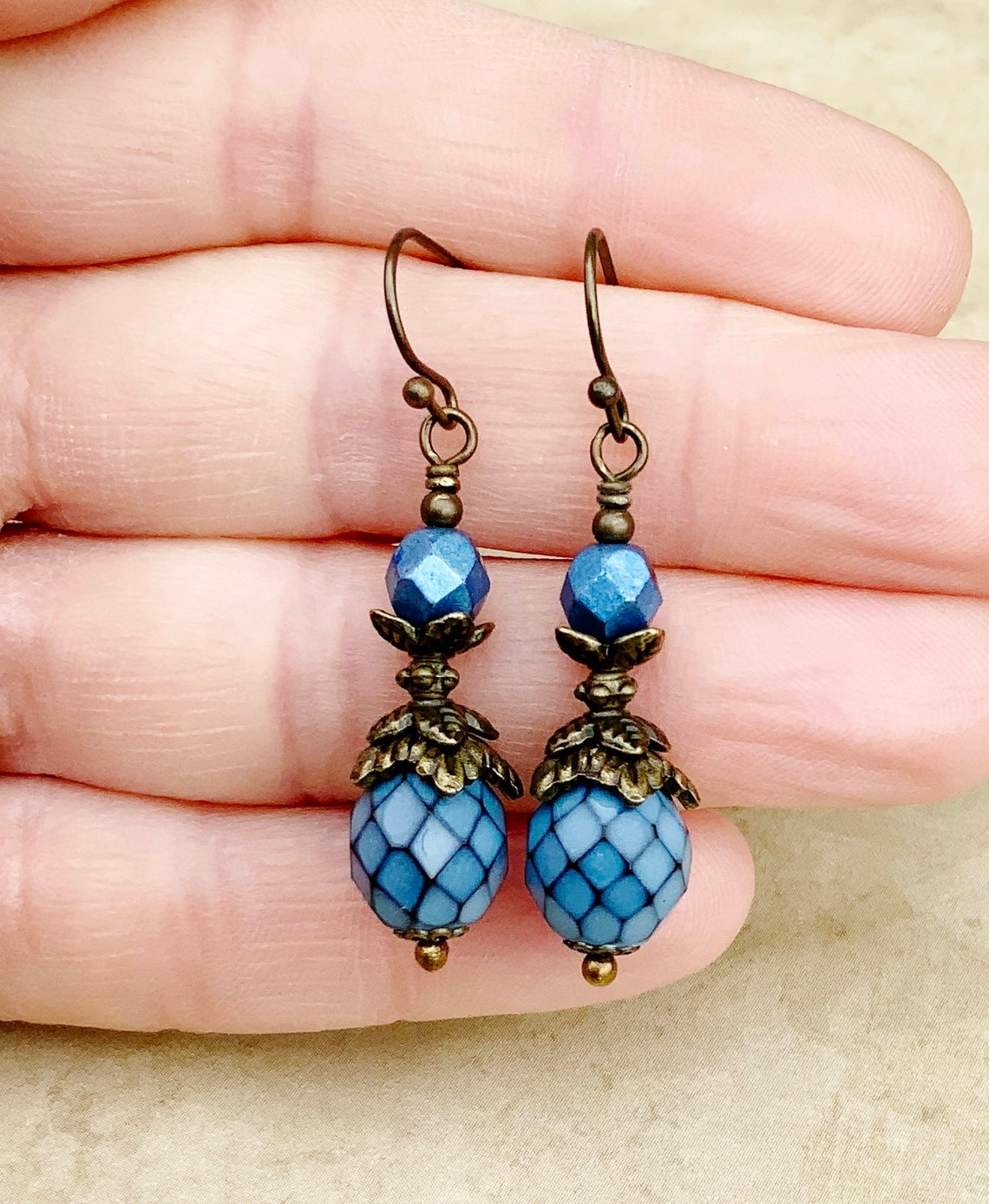 Poise Earrings - Blue