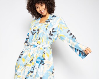 yellow dressing gown womens
