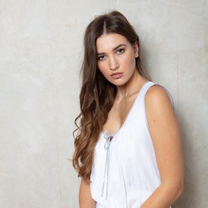 Cotton tank top nightgowns outlet