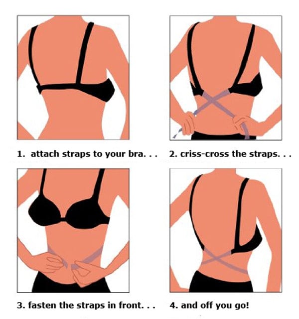 How To Stop Bra Straps Slipping!  Clear Straps – Bradoria Lingerie