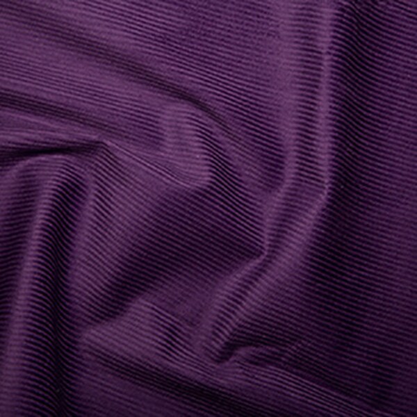 Cotton 8 Wale Corduroy Fabric - PURPLE - Cord Craft Upholstery Fabric Material