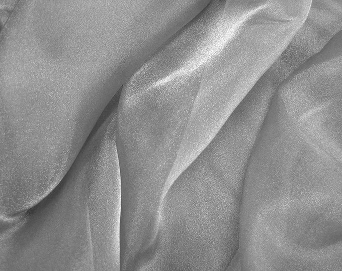10 Yards Gray Crystal Organza Fabric FREE SHIPPING Etsy