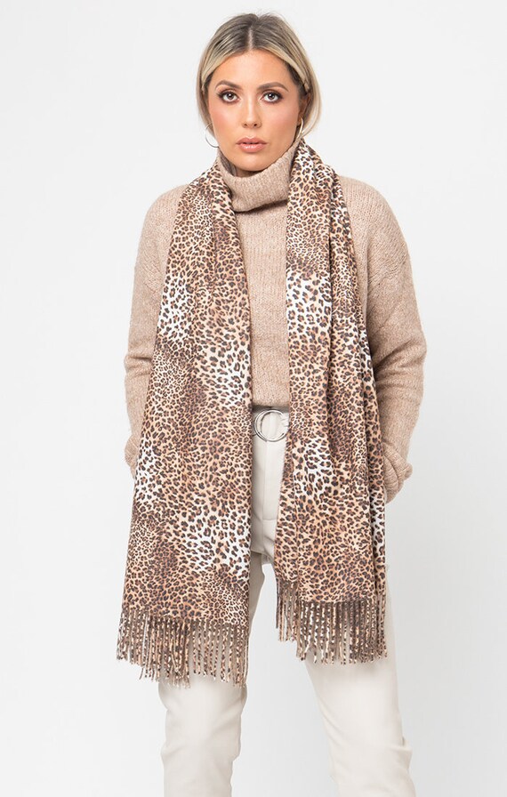 Damas Mujer Negro y Marrón Leopardo Animal Print - Etsy España