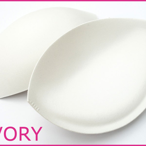 Sew in Bra Cups - Perfect for Dressmaking & Bridal Alterations - IVORY BRA CUPS - Sizes A - E Cup