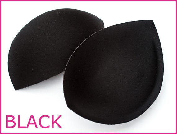 Size G Round Black Bra Cups, Foam Bra Cups Size G, Sew in Bra Cups, Bra Pads,  Size G Bra Cups, Black Bra 