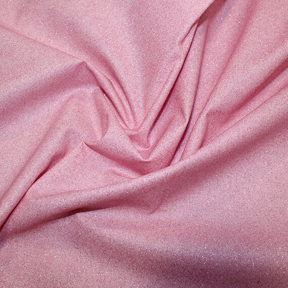 100 Cotton Glitter Sparkle Blender Fabric PINK Craft Fabric Material Metre