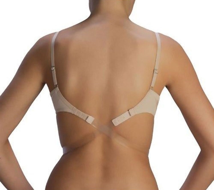 Adjust Nude Backless Low Back Bra Strap Converter Adjust Nude Backless Low Back Bra Strap Converter