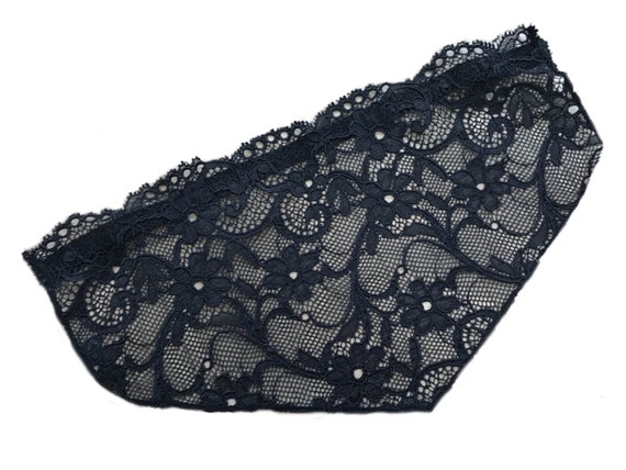 Modesty Panel Black Lace Bra Insert Instant Camisole Chest Cover