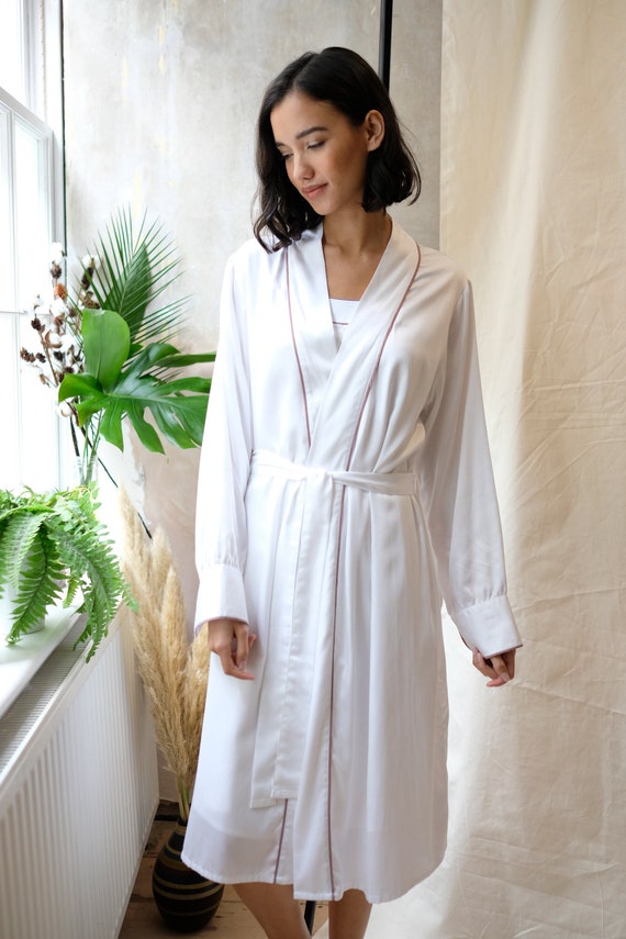 Cyberjammies Womens Modal Rich Lace Trim Long Dressing Gown - 10 - Navy,  Navy | £49.00 | Brent Cross