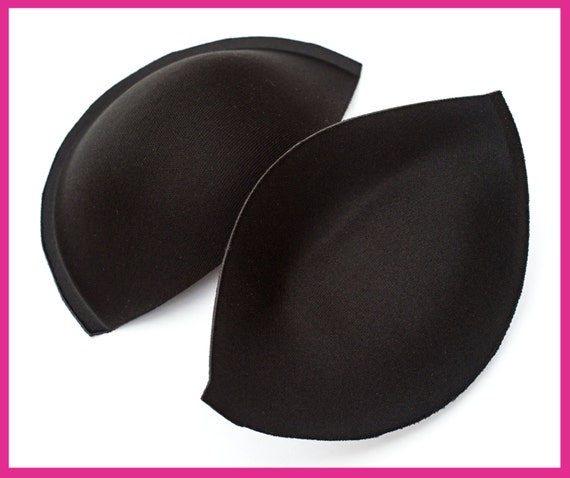 Sew in Bra Cups - Gel Filled 'Push Up' Bra Cups - Perfect for Dressmaking &  Bridal Alterations - BLACK Bra Cups