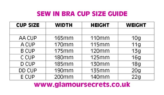 Nude Sew in Bra Cups AA Cup A Cup B Cup C Cup D Cup DD Cup E Cup Foam Bra  Cups -  Norway